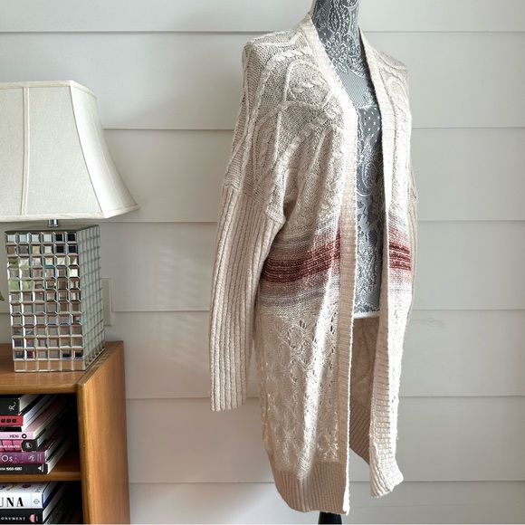 Anthropologie Pilcro Jemma Cable-Knit Cardigan size M/L - Picture 6 of 13